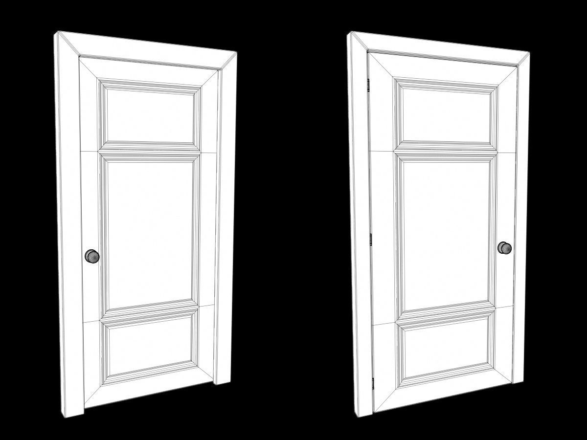 Door Collection - front and back 3D model_26