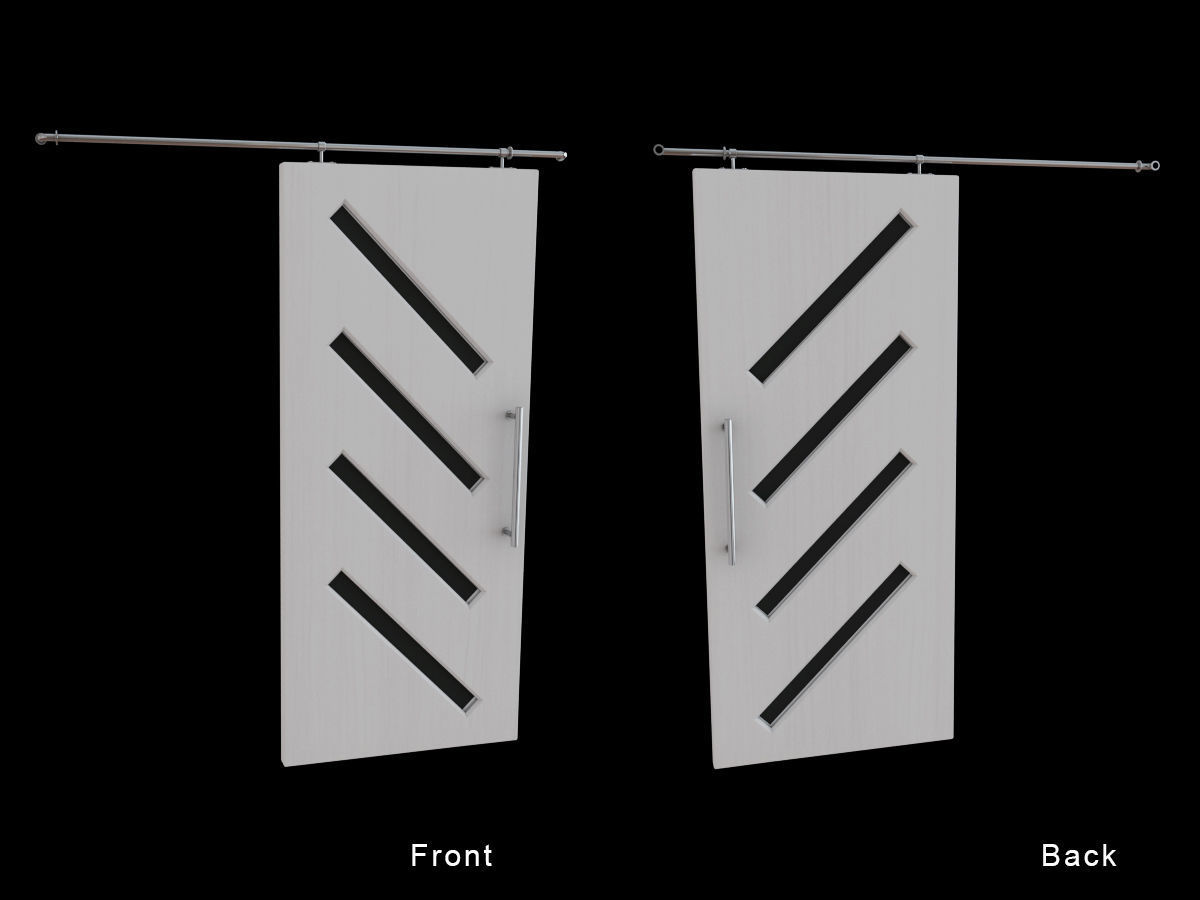 Door Collection - front and back 3D model_39