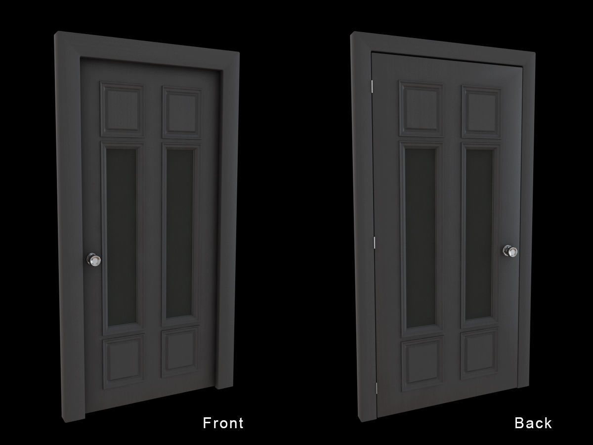 Door Collection - front and back 3D model_27