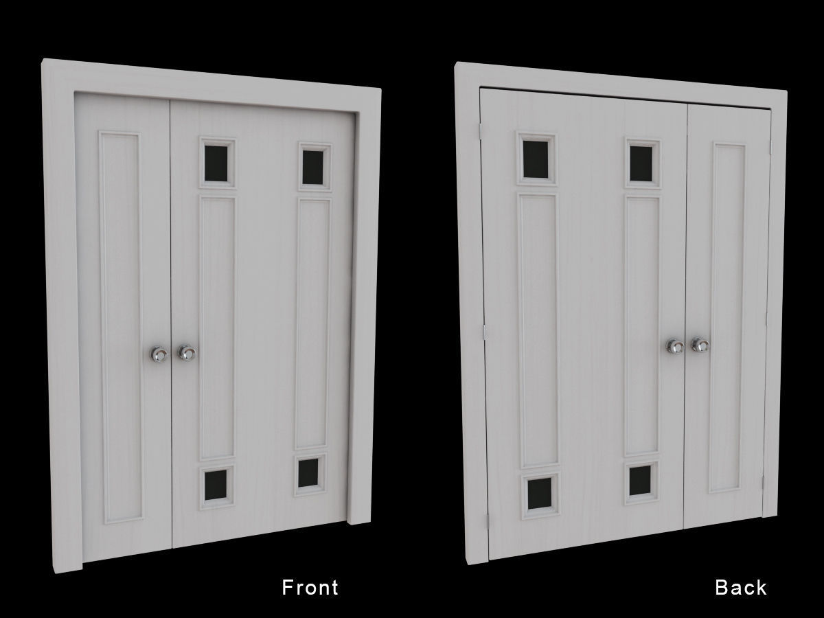 Door Collection - front and back 3D model_31
