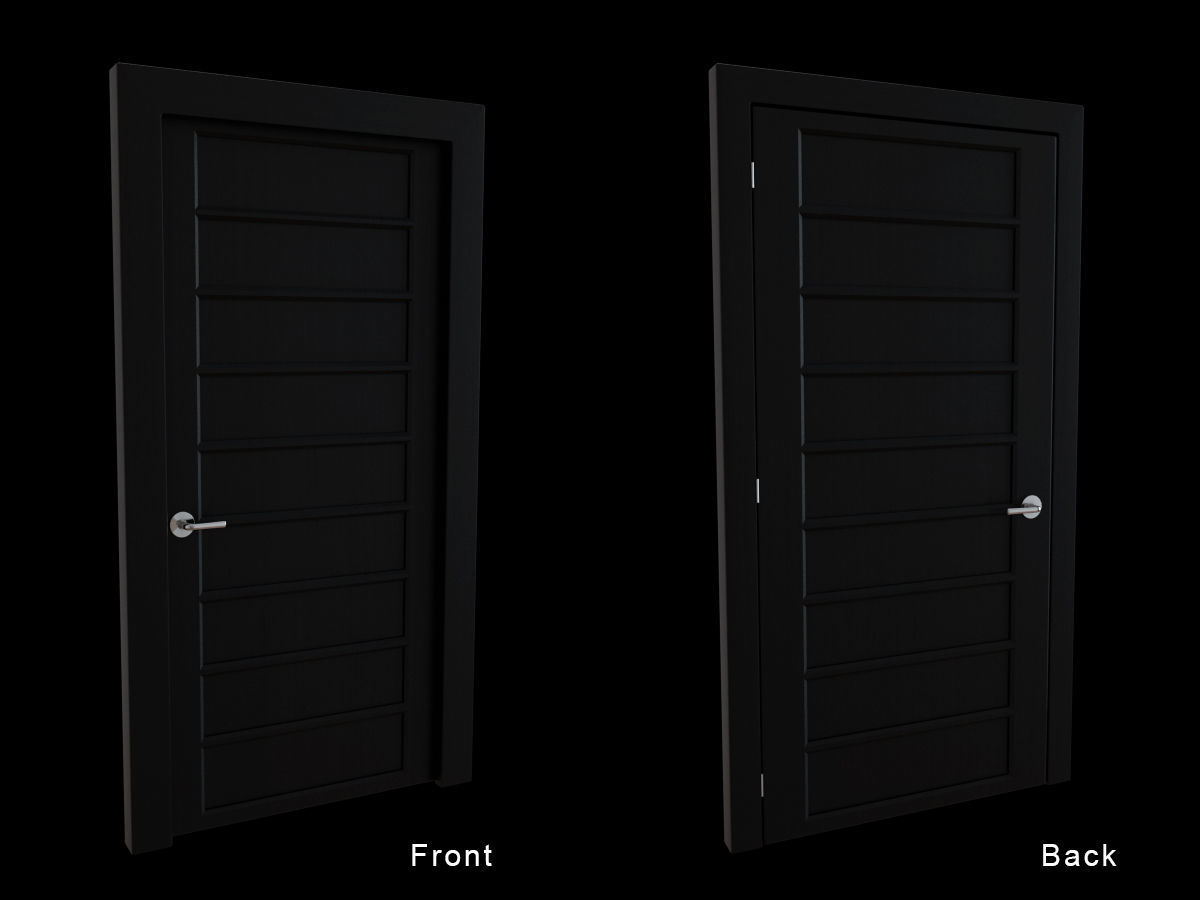 Door Collection - front and back 3D model_29