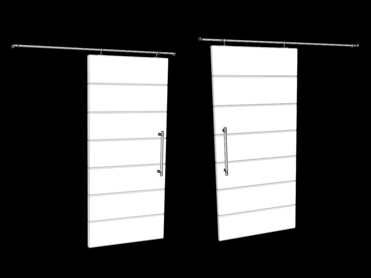 Door Collection - front and back 3D model_38