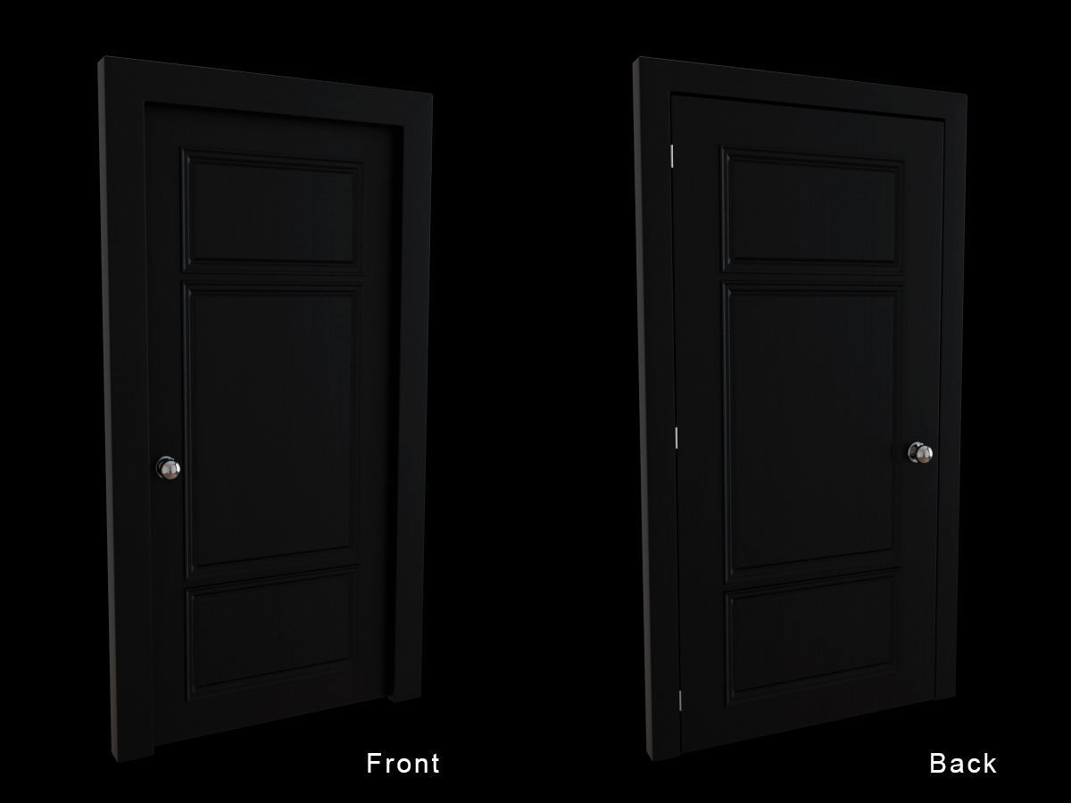 Door Collection - front and back 3D model_25