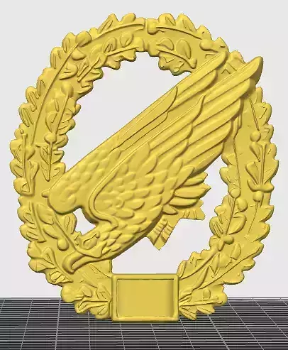 Barettabzeichen Fallschirmjaeger Ohne Deutschlandfahne