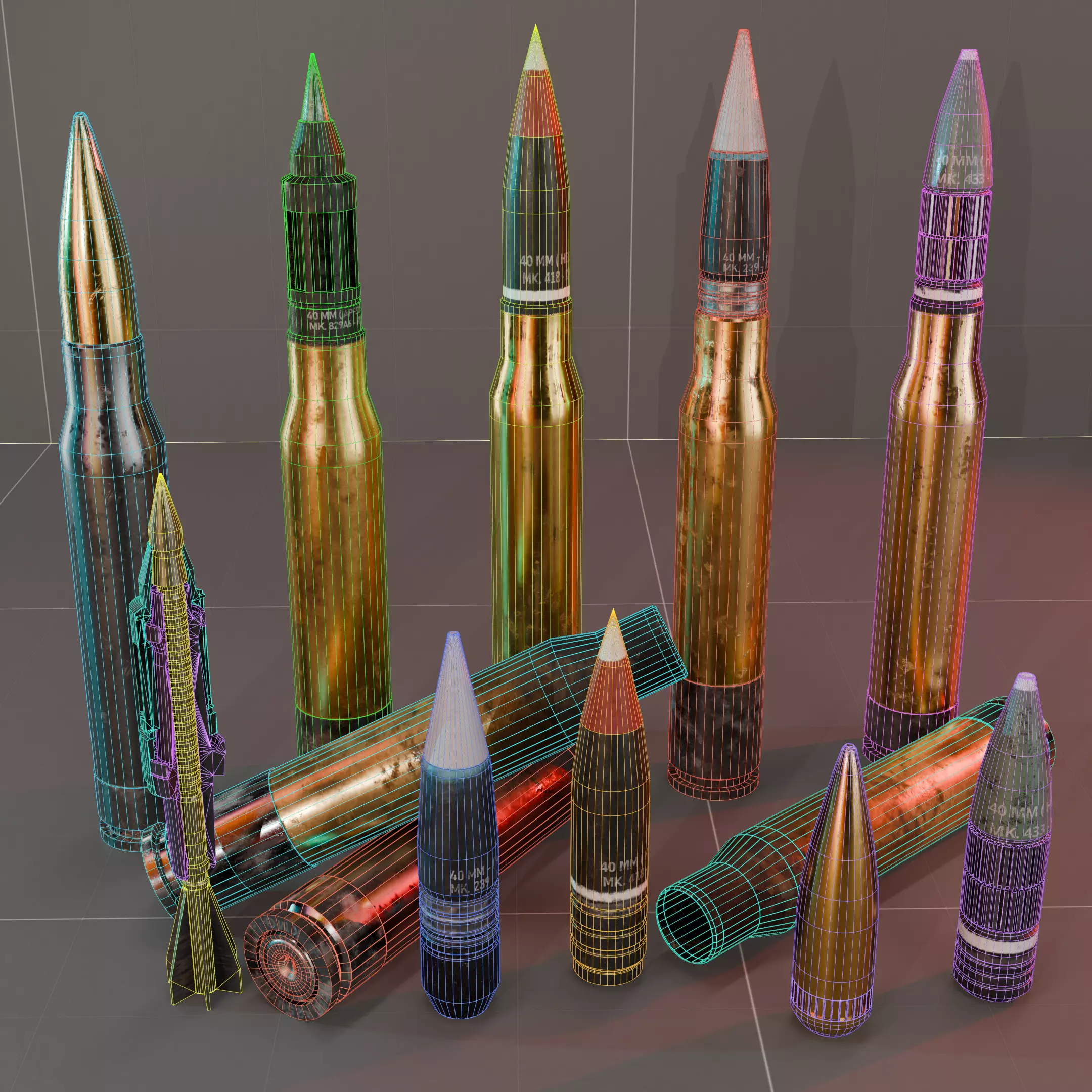 Large Caliber Specialized Ammunition Pack 3D model_4
