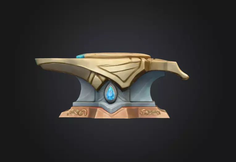 Mystic Anvil Low-poly 3D model_0