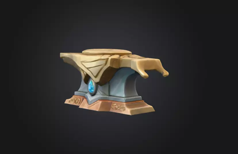 Mystic Anvil Low-poly 3D model_8