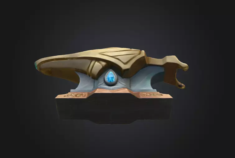 Mystic Anvil Low-poly 3D model_12