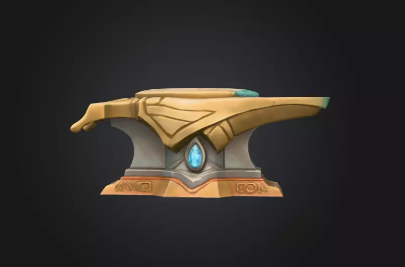 Mystic Anvil Low-poly 3D model_5
