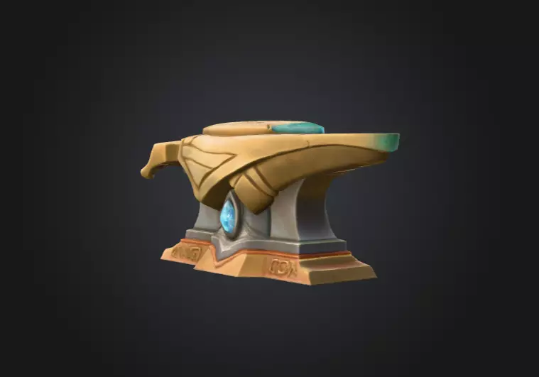 Mystic Anvil Low-poly 3D model_4