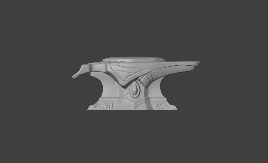 Mystic Anvil Low-poly 3D model_19