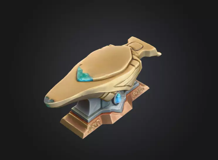Mystic Anvil Low-poly 3D model_10