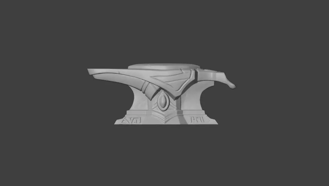 Mystic Anvil Low-poly 3D model_17