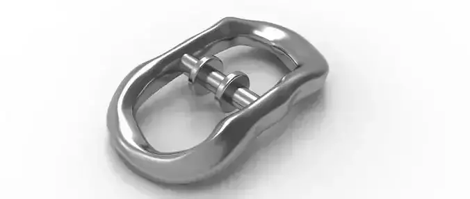 Organic Buckle Elegant Accessory 8mm 3D print model