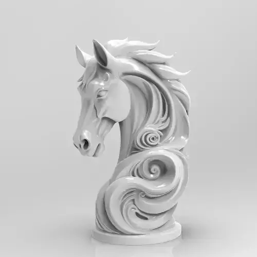 Artistic statue of a horse