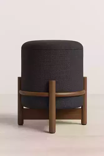 Round Pouf  Wooden Base High Quality 3D Model SolidWorks 2025 3D print model