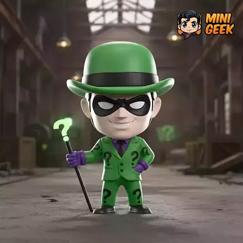 Mini Geek - The Riddler Chibi  - Solve the Puzzle 3D Model