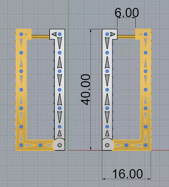 Diamond earrings 3D print model_7