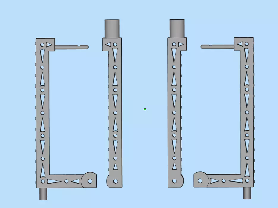 Diamond earrings 3D print model_6