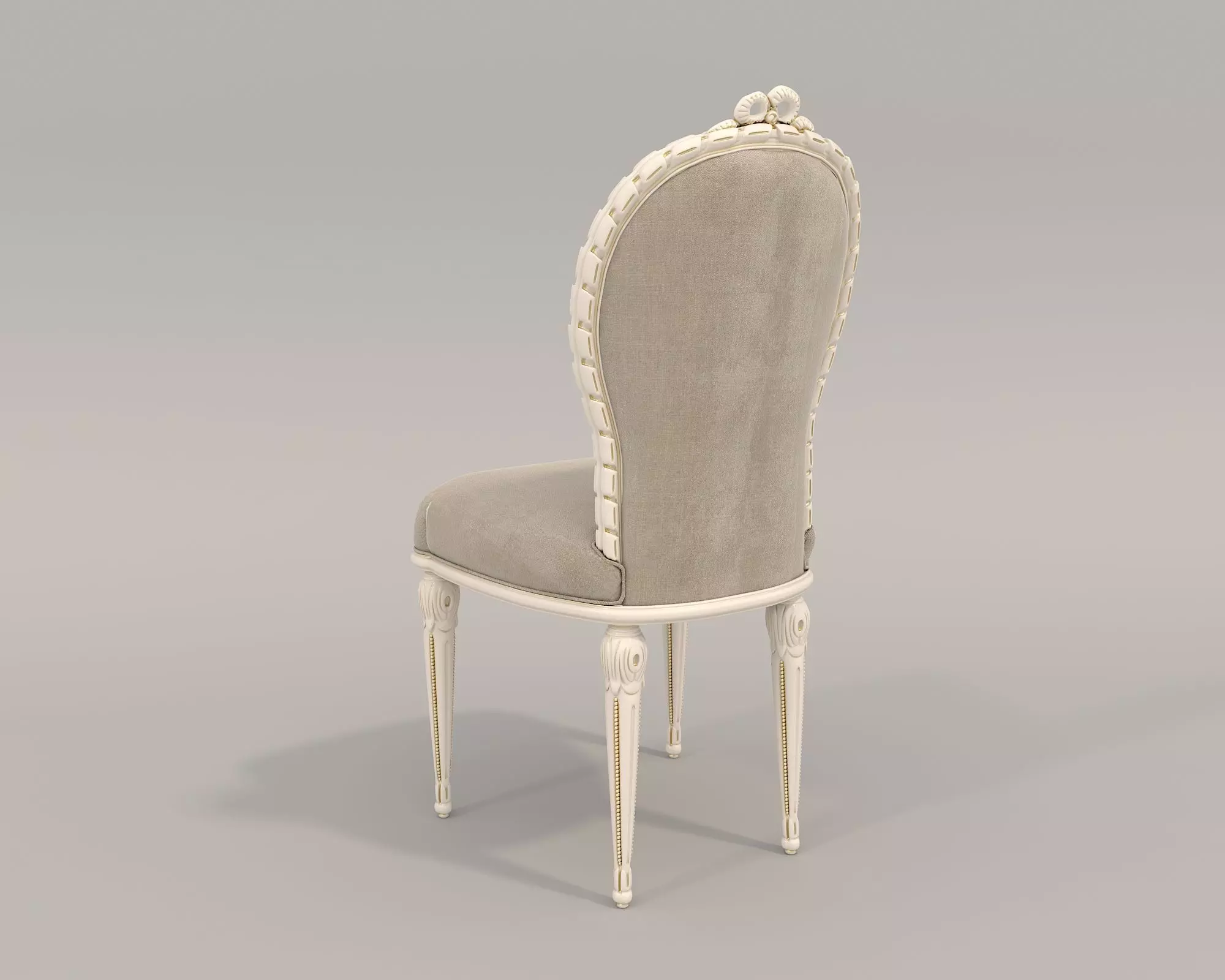 Classic European style Dining Table and Chairs 33 3D model_6