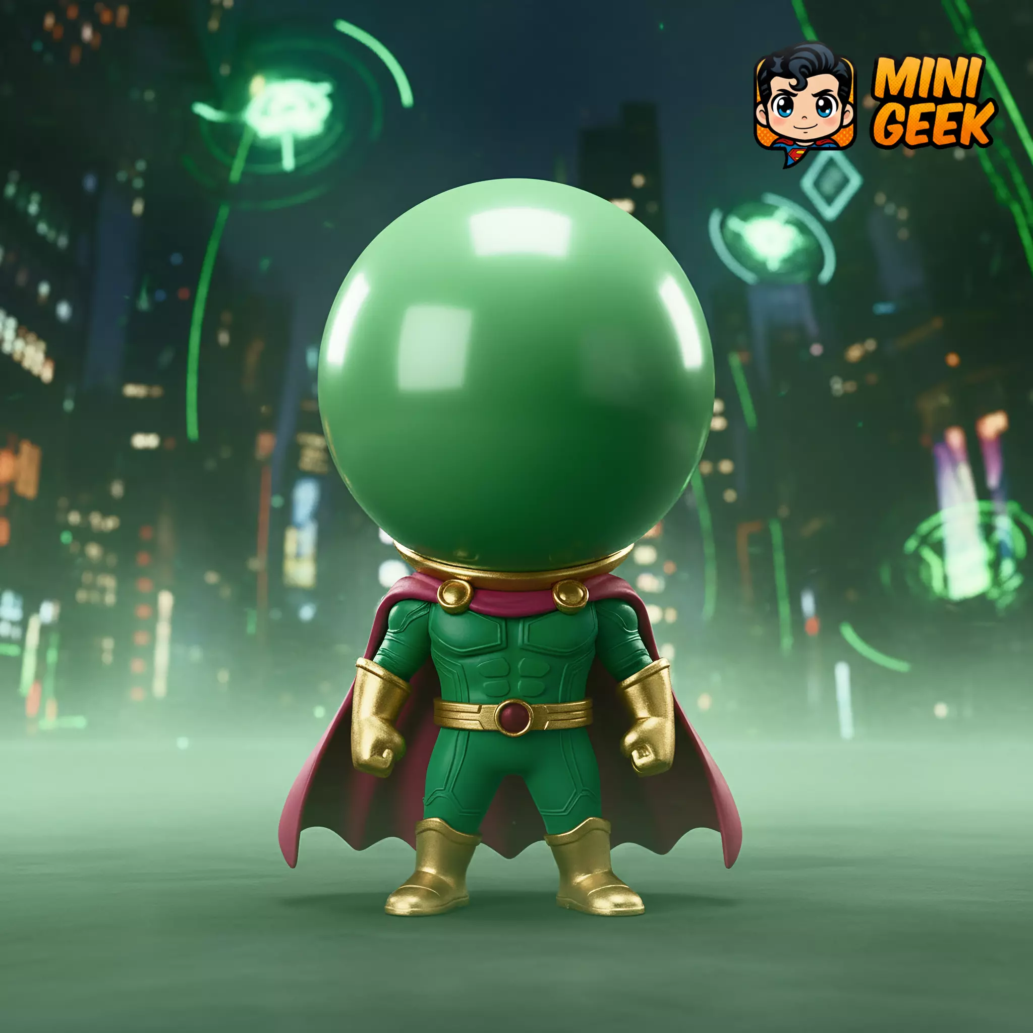Mini Geek - Mysterio Chibi - Master of Cute Illusions 3D Model 3D print model