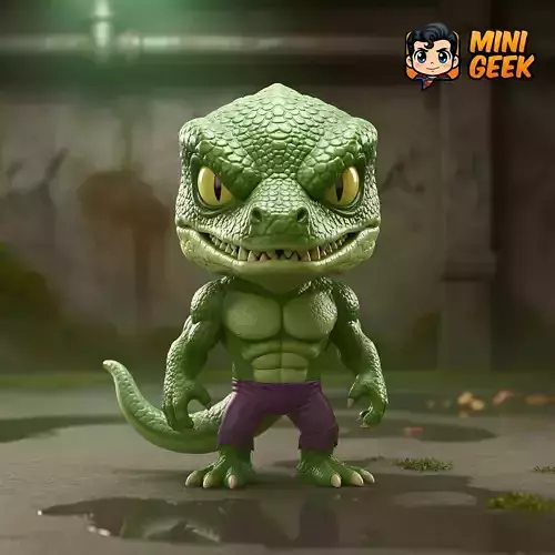 Mini Geek - Lizardman Chibi  - Roar-some Cutie 3D Model