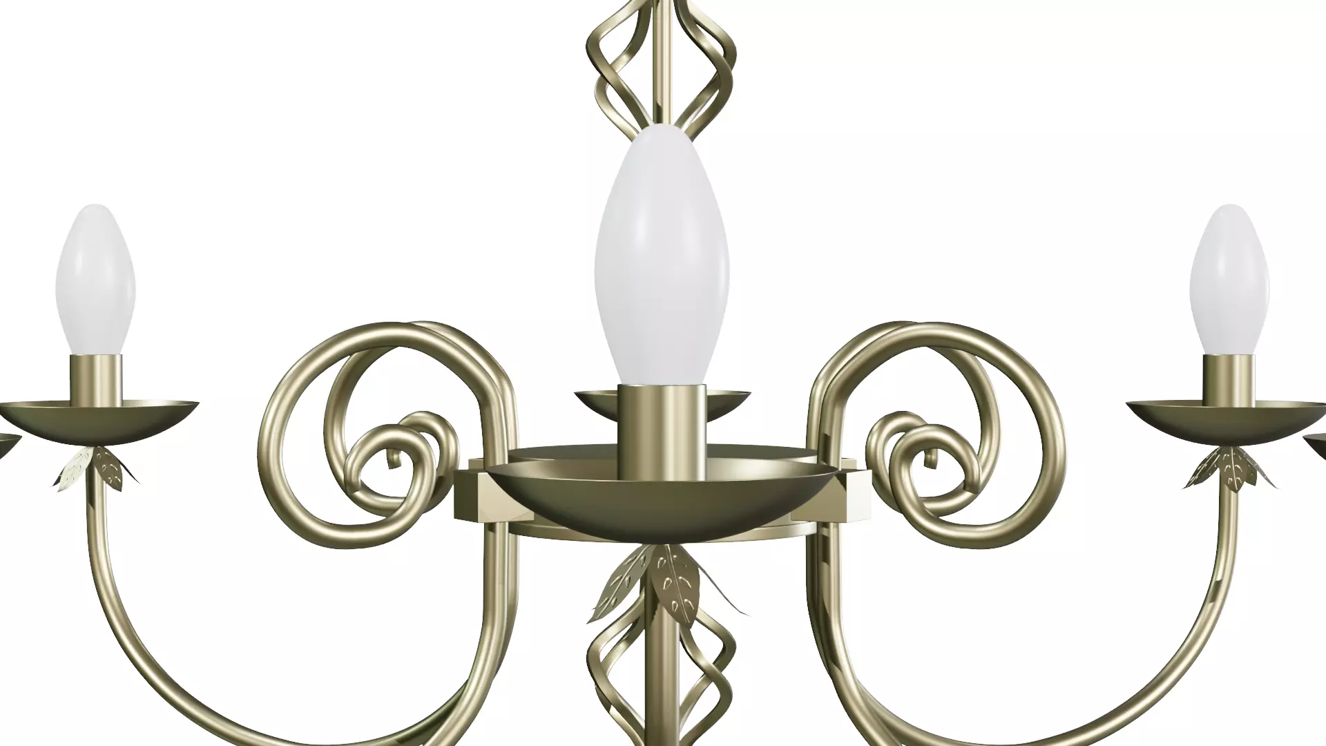 Chandelier Low-poly 3D model_8