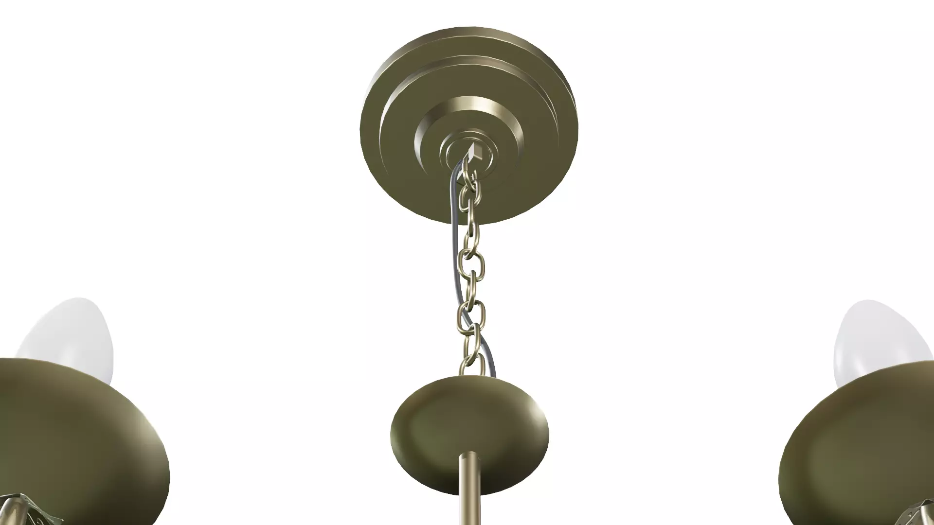 Chandelier Low-poly 3D model_7