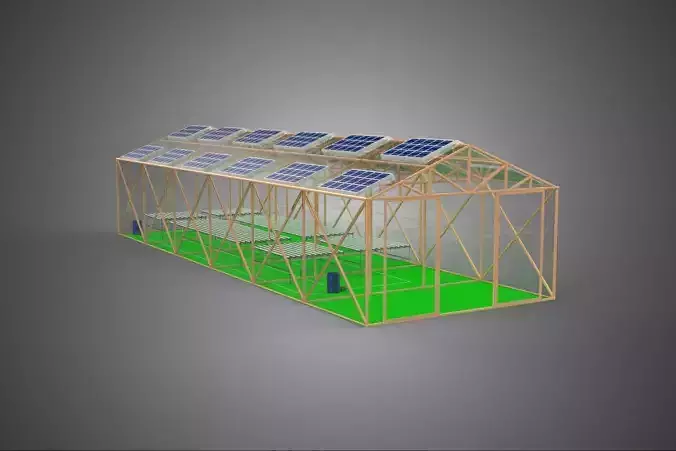 SOLAR POWER HYDROPONIC AEROPONIC GREENHOUSE HOTHOUSE FARM GARDEN