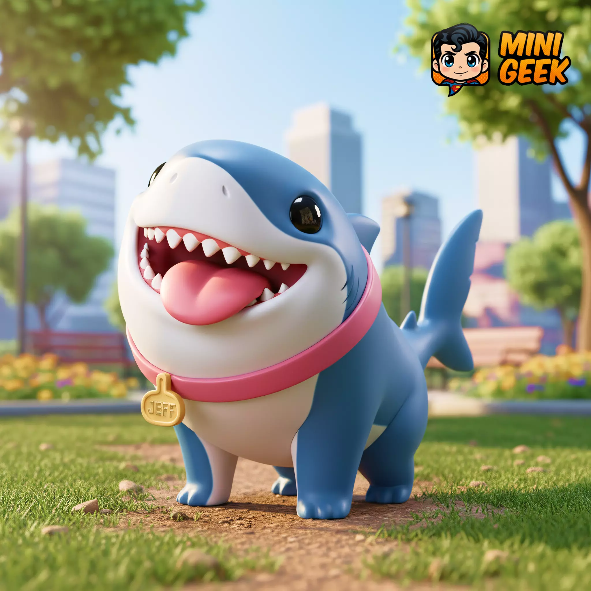 Mini Geek - Jeff the Land Shark Chibi - The Cutest Marvel Pet Free 3D print model