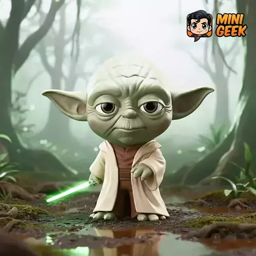 Mini Geek - Yoda Chibi  - Wise Cute 3D Print He Is