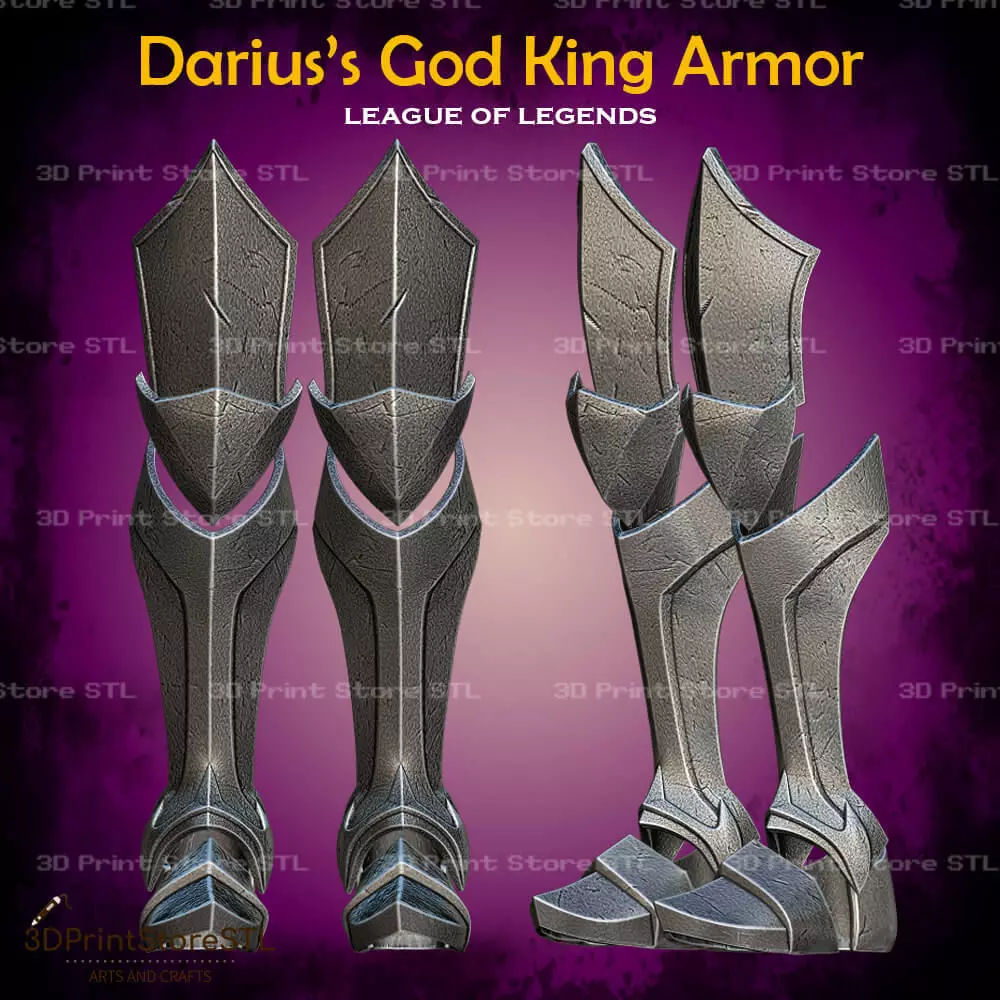 Darius God King Cosplay League of Legends - STL File 3D print model_7