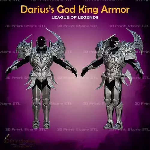 Darius God King Cosplay League of Legends - STL File 3D print model Darius God King Cosplay League of Legends - STL File 3D print model