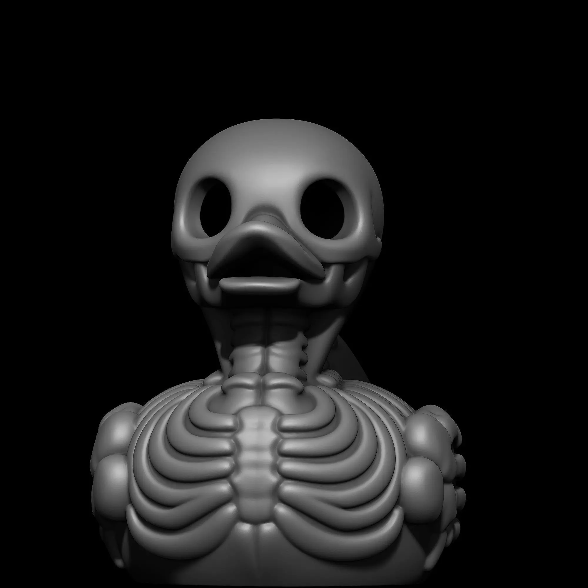 Duck Skeleton Lampshade 3D print model_5