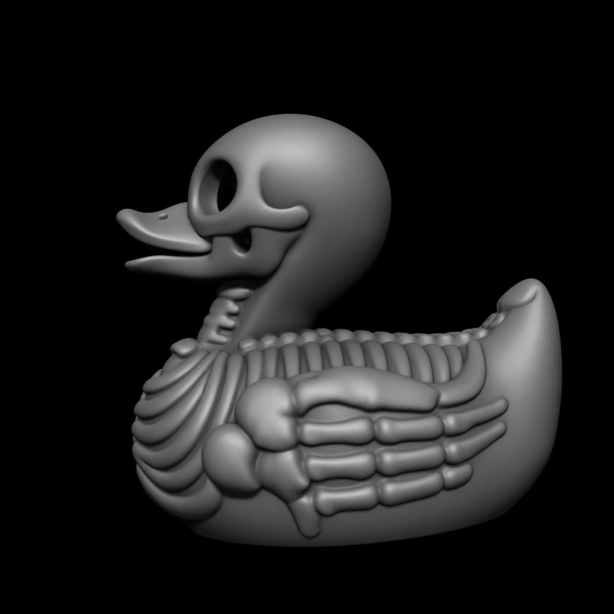 Duck Skeleton Lampshade 3D print model_6
