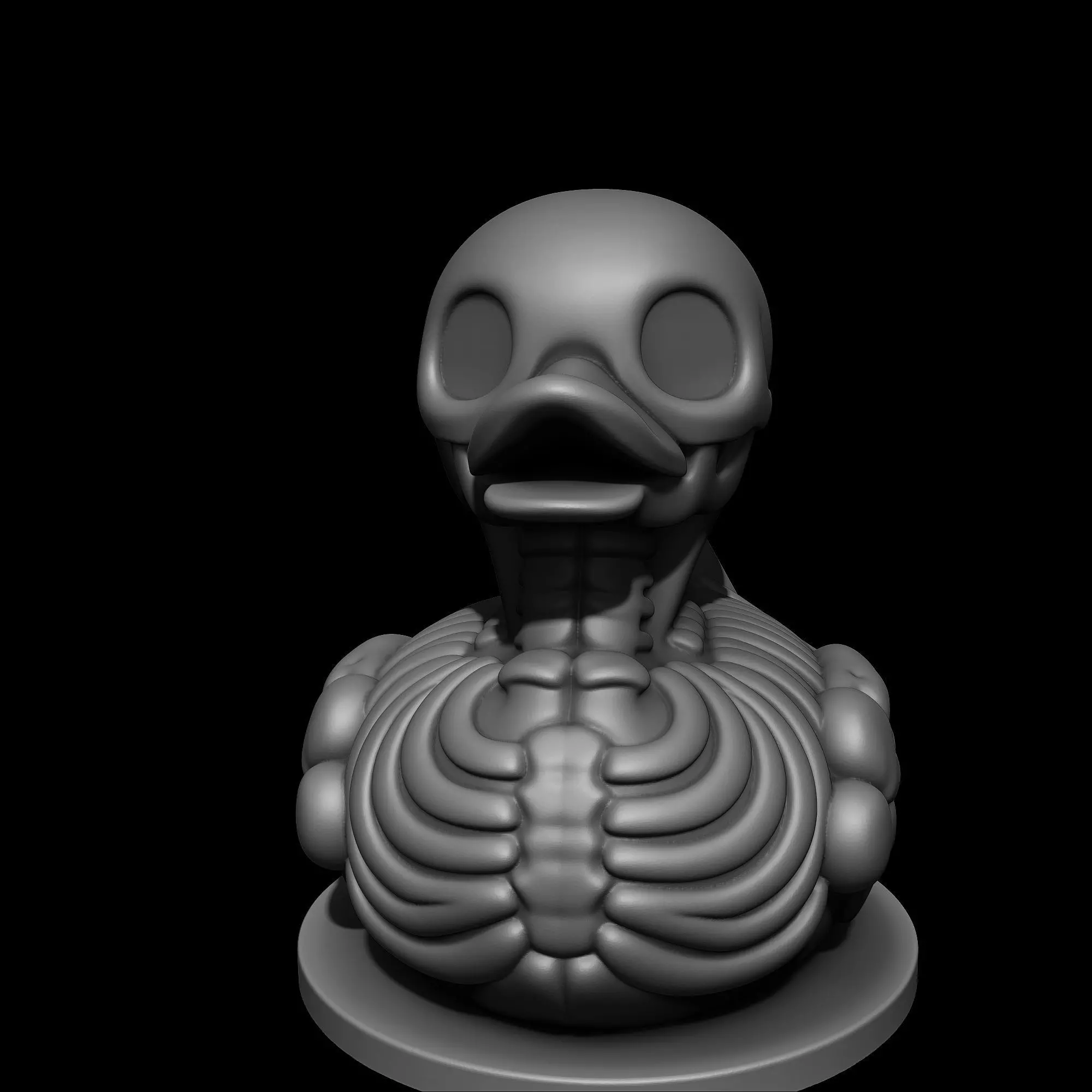 Duck Skeleton Lampshade 3D print model_7