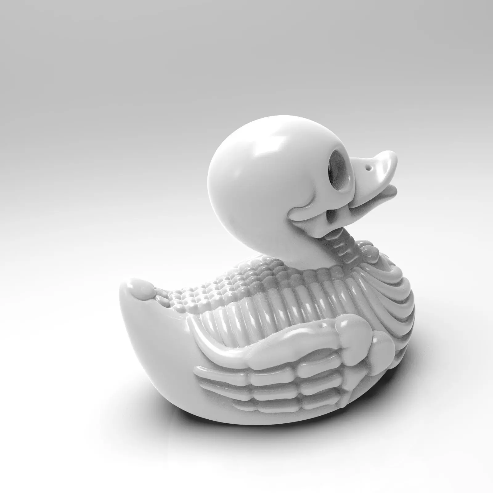 Duck Skeleton Lampshade 3D print model_2
