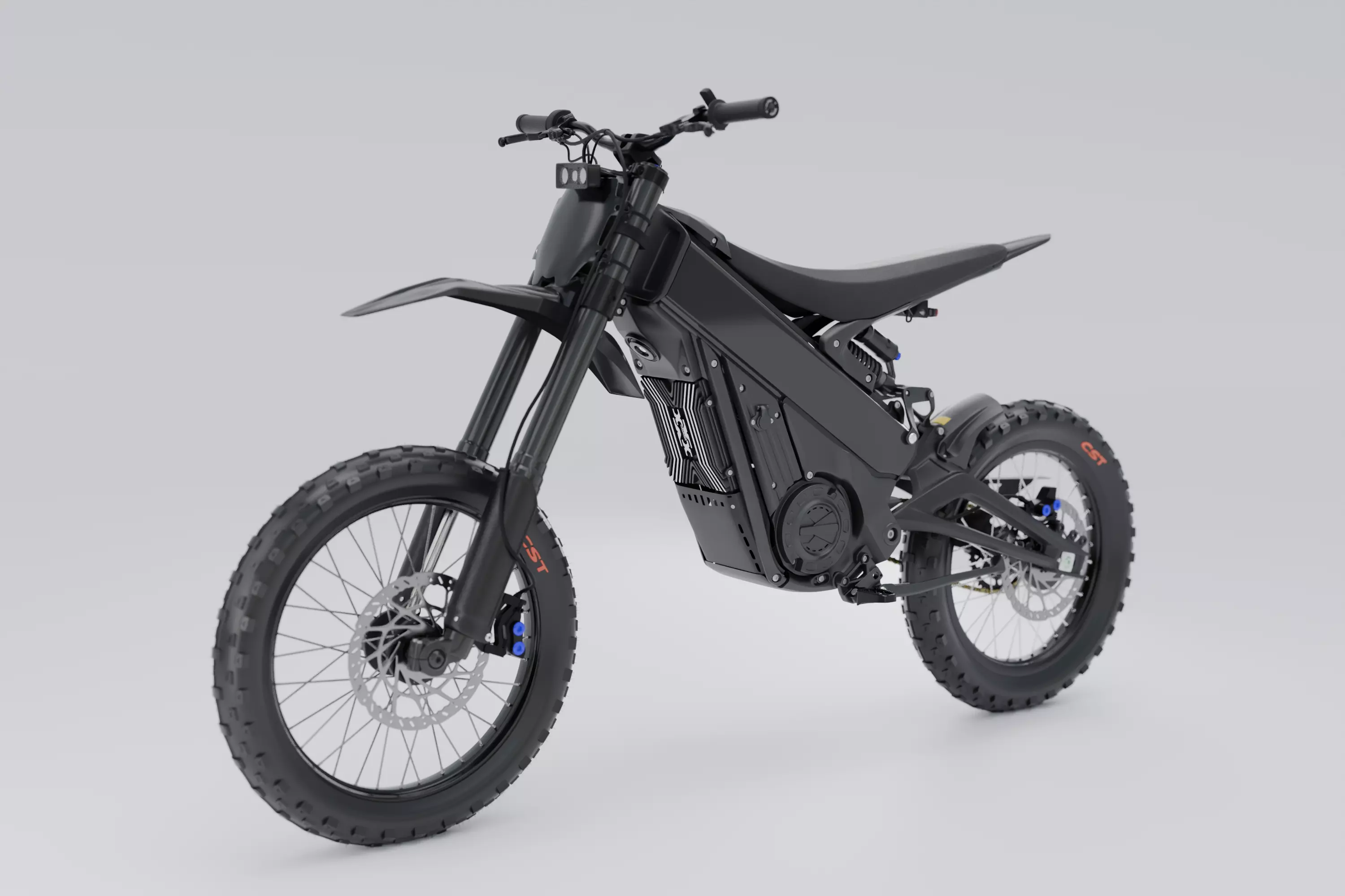 High Poly Electric Dirt Bike 3D Model Cinematic Realistic 3D model