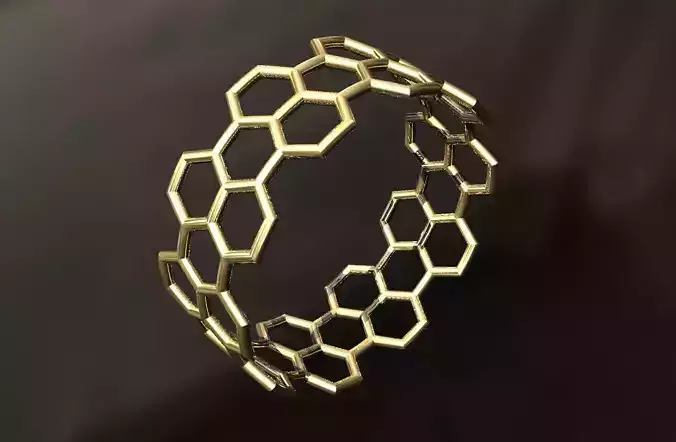 BeeRing STL Hollow ring