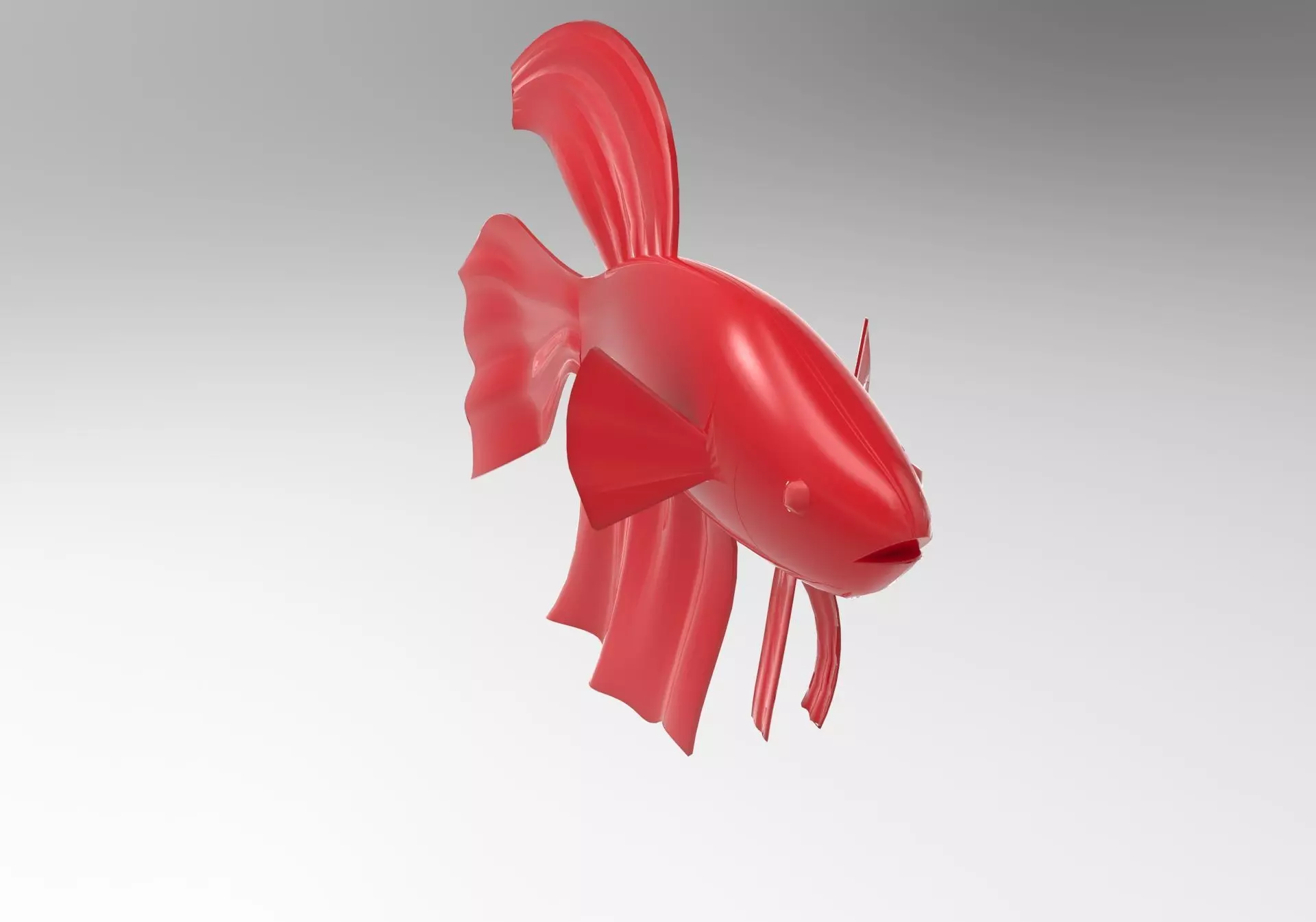 Betta fish 3D printer model 3D print model_0