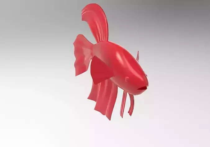Betta fish 3D printer model 3D print model