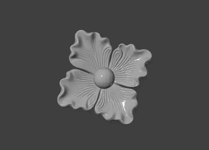 aroque Style Golden Flower Brooch