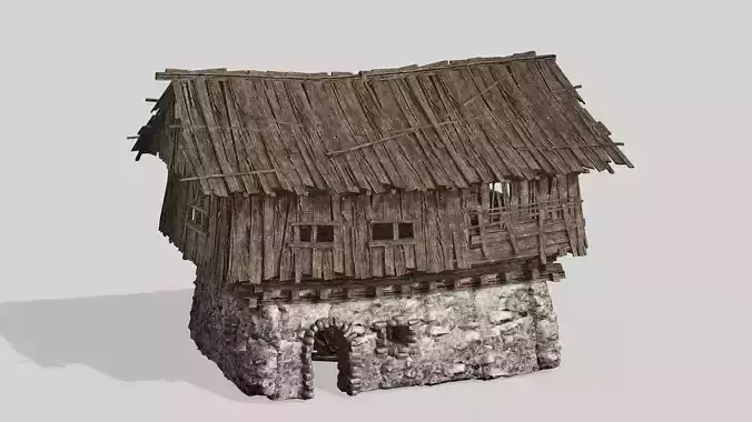 Thatch Hut House 10 For Games and Films 3D Model Low-poly 3D model