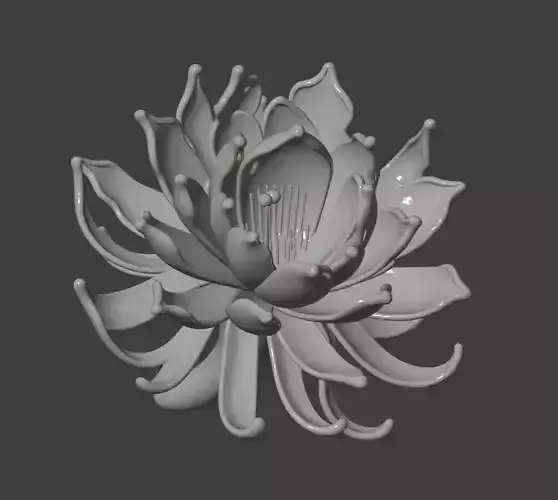 Purple-Pink Gradient Lotus Ornament 