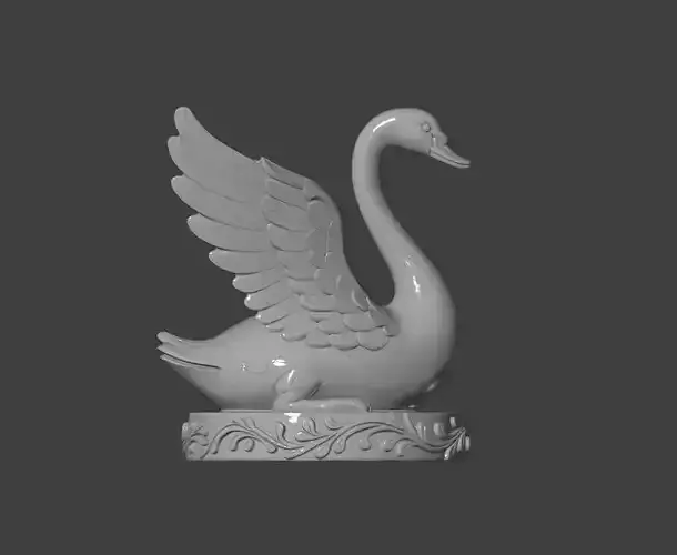 Classical Swan Sculpture