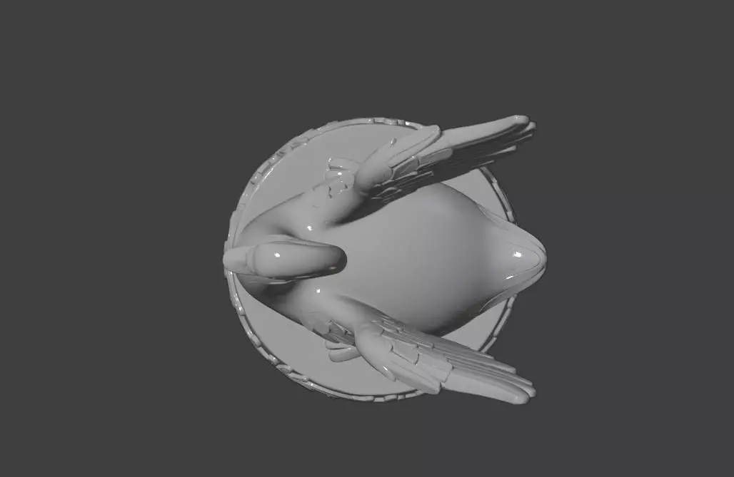 Classical Swan Sculpture 3D print model_9