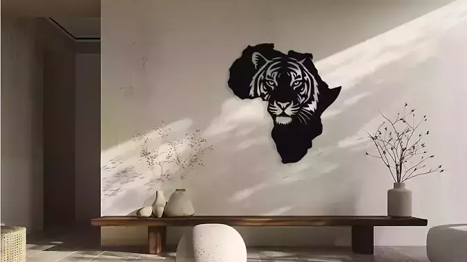 Africa Tiger Head Wall Decor Art