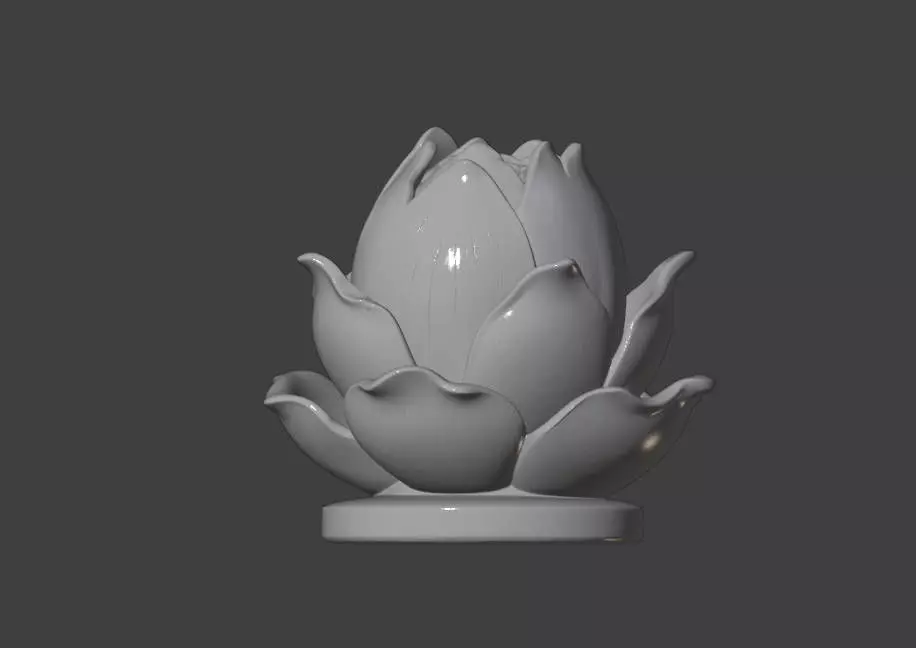 White Lotus Seat 3D print model_1