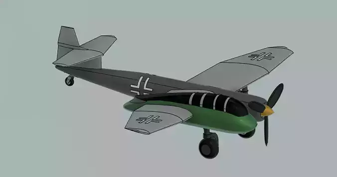 Blohm  Voss P 194 Aircraft passenger plane model 