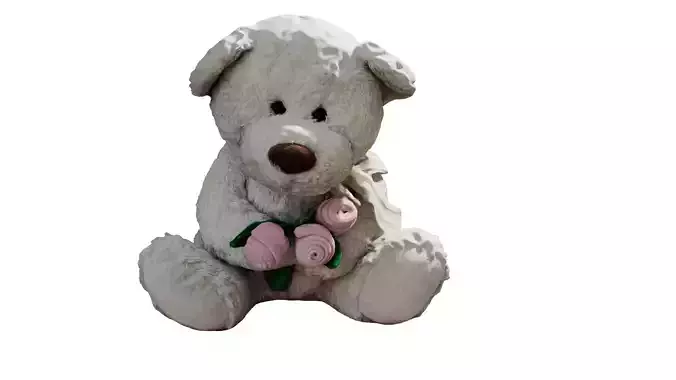 Toy White Bear